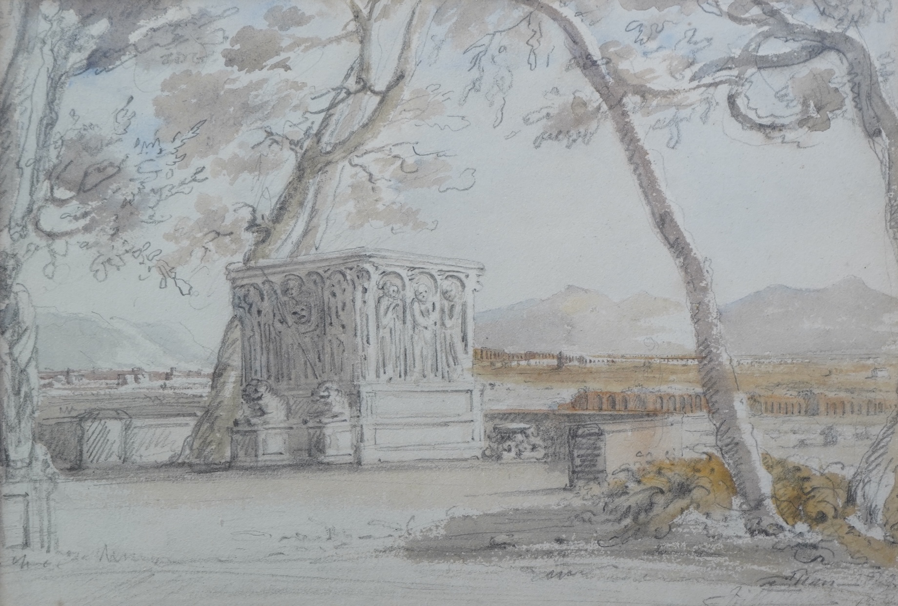 Italian School, 19th century, 'Villa Mattei'